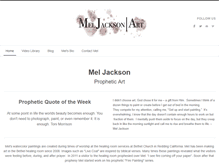 Tablet Screenshot of meljacksonart.com